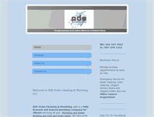 Tablet Screenshot of adedraincleaning.com
